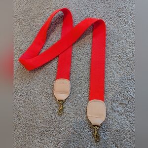 Clare V neon Crossbody strap